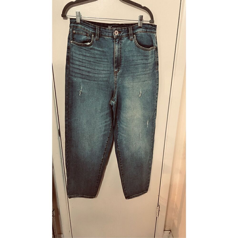 INC International Concept Wide Leg Blue Jeans Size 8/29 New